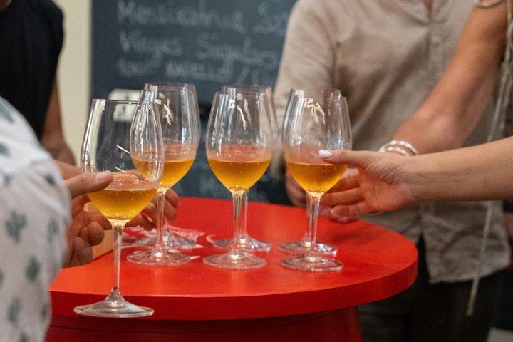 カヴァとペアリングしたハモンの試飲 スペイン最高級ハムの芸術