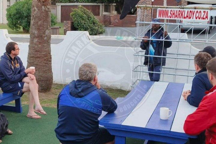 Haikäfigtauchen mit kostenloser Luft im Käfig von Gansbaai