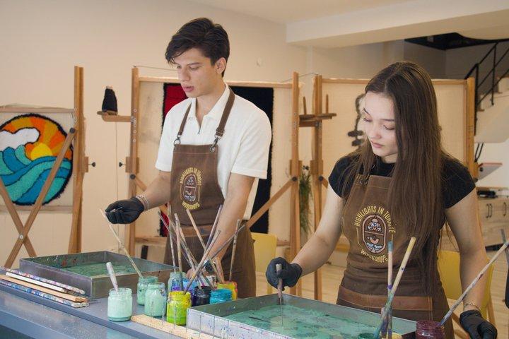 Traditional Turkish Ebru Art Workshop in Antalya