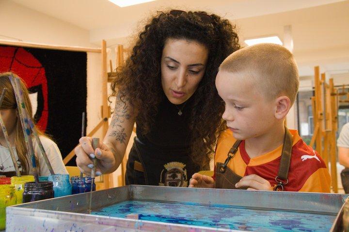 Traditional Turkish Ebru Art Workshop in Antalya