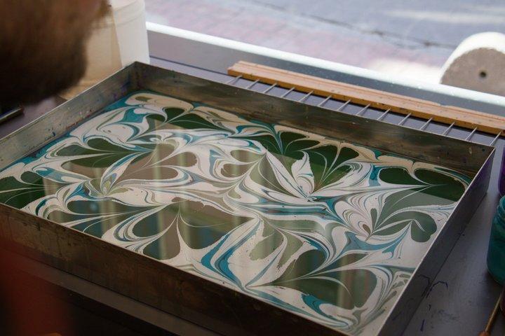 Traditional Turkish Ebru Art Workshop in Antalya