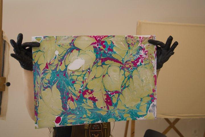 Traditional Turkish Ebru Art Workshop in Antalya