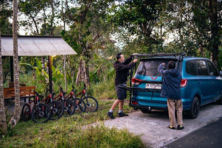 Ciclismo in discesa a Bali: Foresta di bambù, risaie e campagna