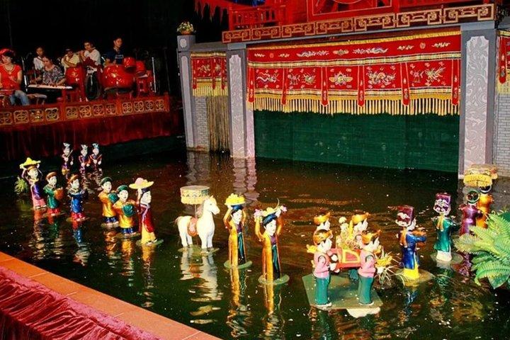 ホーチミン市ゴールデンドラゴン水上人形劇チケット