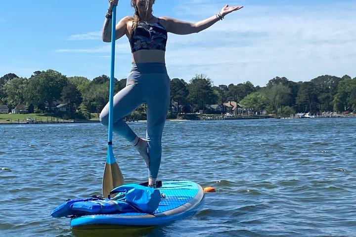 Sunset SUP Yoga Class in Virginia Beach