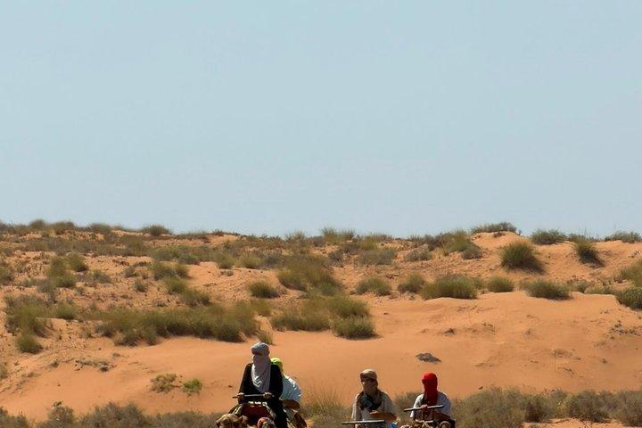 アガディール 少人数グループ 4x4砂漠サファリ：サンドボーディング、ランチ＆ティー
