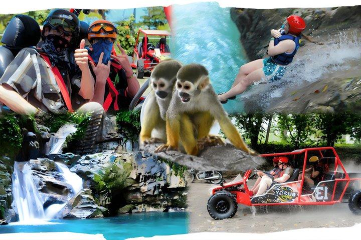 3x1 : Cascadas de Monkeyland y Tour en Buggy Puerto Plata