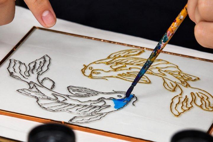 Stained Glass Painting Workshop in a Stylish Istanbul Atelier