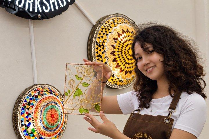 Stained Glass Painting Workshop in a Stylish Istanbul Atelier