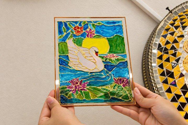 Stained Glass Painting Workshop in a Stylish Istanbul Atelier