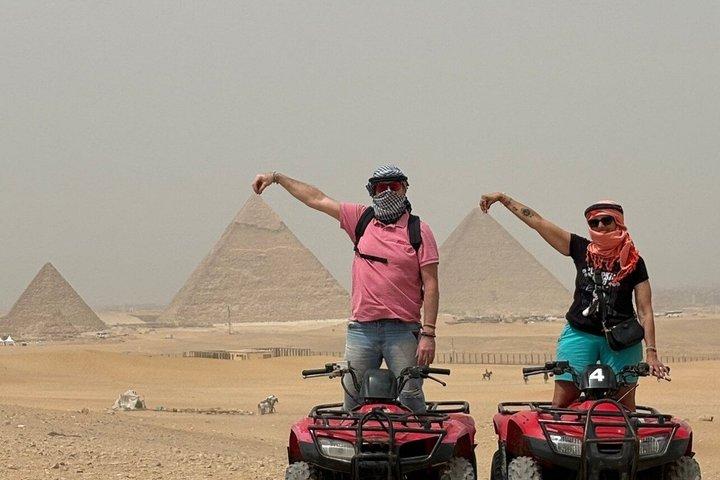 Giza Pyramids Sphinx , ATV, camel ride Plus Nile Dinner Cruise