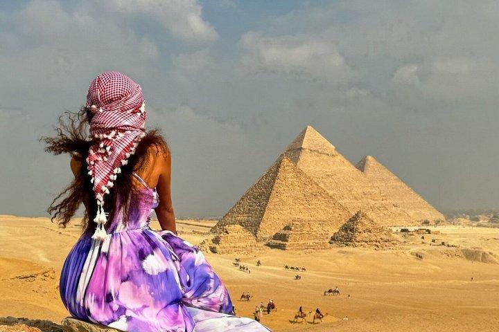 Giza Pyramids Sphinx , ATV, camel ride Plus Nile Dinner Cruise