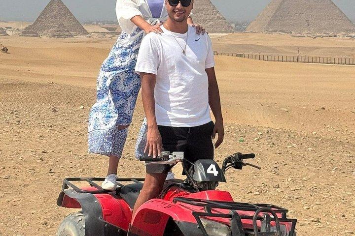 Giza Pyramids Sphinx , ATV, camel ride Plus Nile Dinner Cruise
