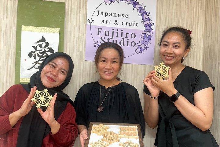 Asakusa: Make Your Own Kumiko Coaster & Enjoy Matcha