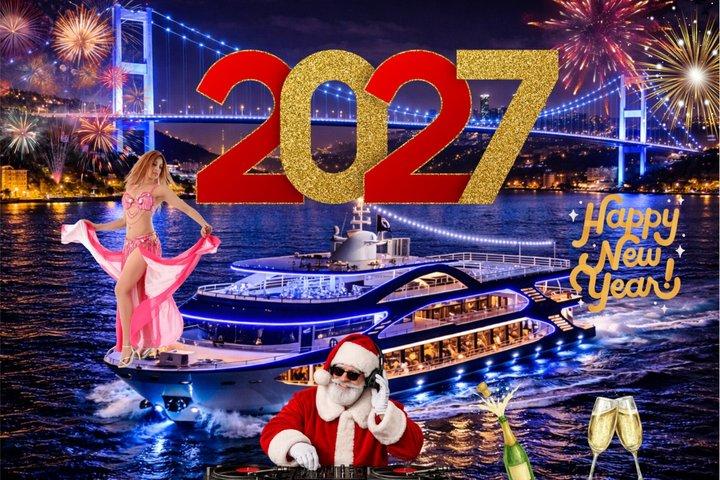 Istanbul New Years Eve 2027 Dinner and Party Cruise on Bosphorus