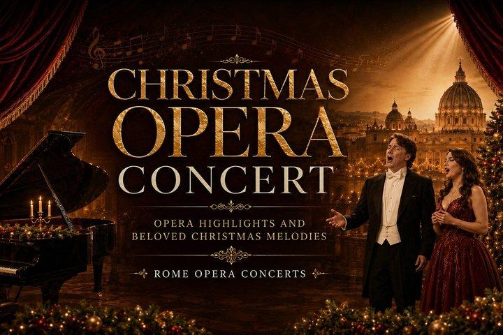ローマ：クリスマスオペラコンサート＆伝統的なイタリア語のアペリティーヴォ