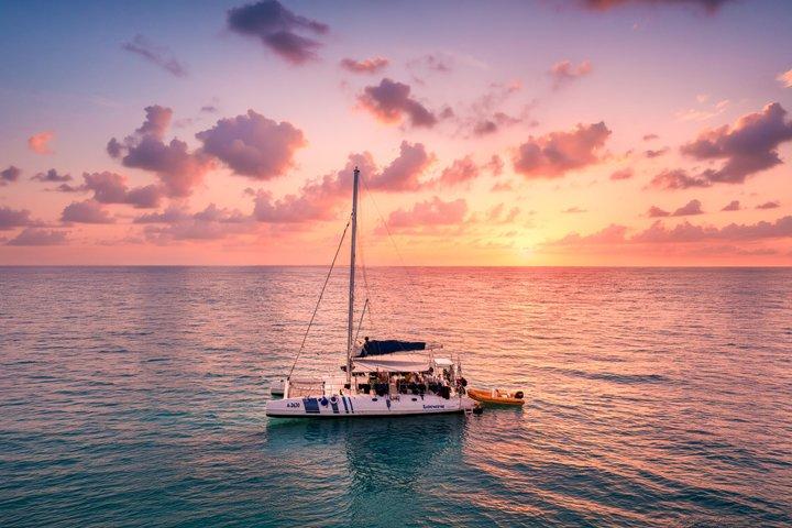 Aruba Catamaran Snorkel Sail: Appetizers, Slide, Swing & Open Bar