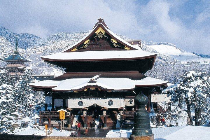 白馬スノーモンキーツアーと善光寺出発