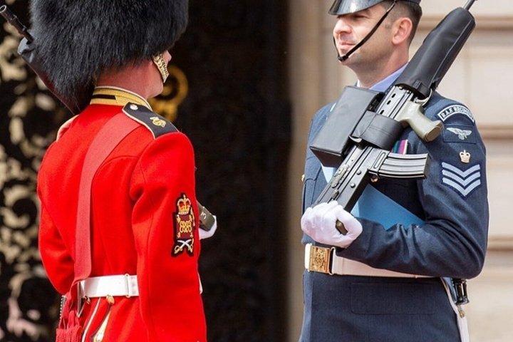フランス語のバッキンガム宮殿と衛兵交代ウォーキングツアー