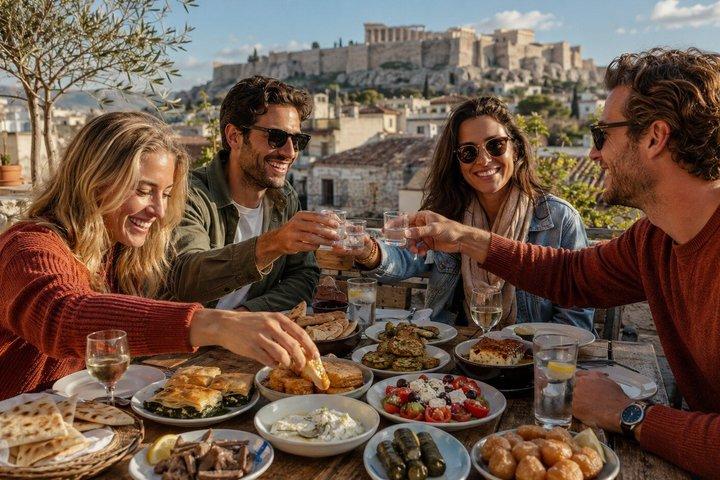 Efterårsmad- og gåtur i Athen med smagninger