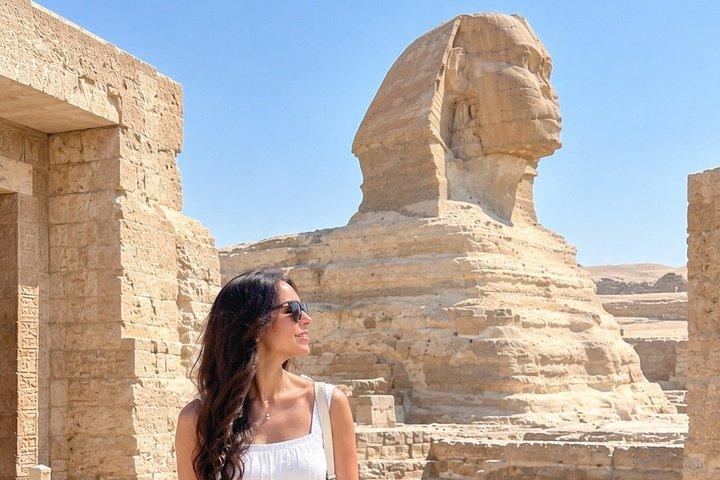 Giza pyramider med sfinx & 9 pyramider med kamel og frokost
