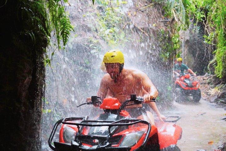 バリ島 ATV ホワイトウォーターラフティング＆ジャングルスイングアドベンチャー終日