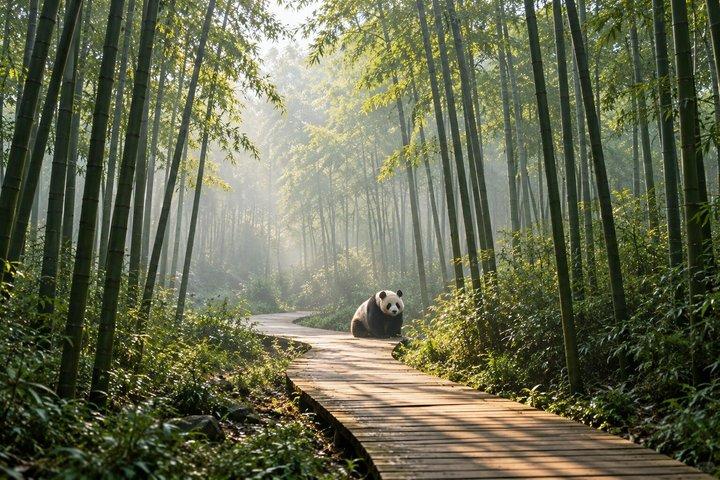 Private Chengdu Tour Giant Panda Base Tea Culture and Local Lunch