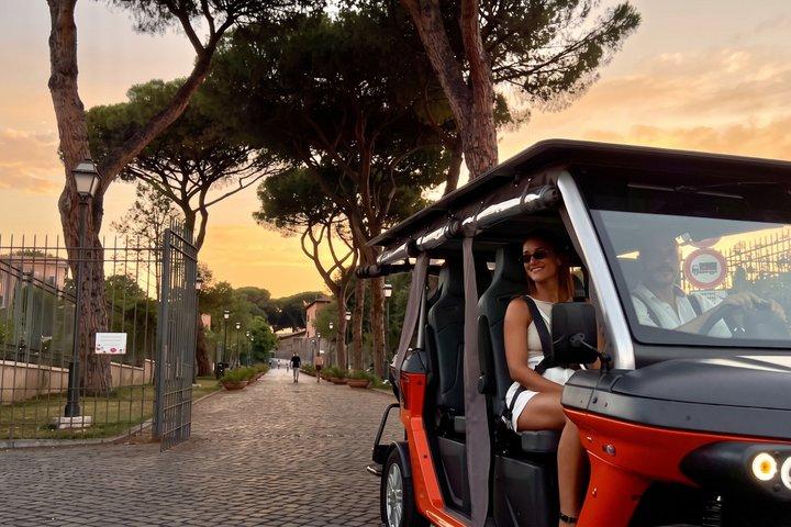 Rome Golf Cart Tour with Drink