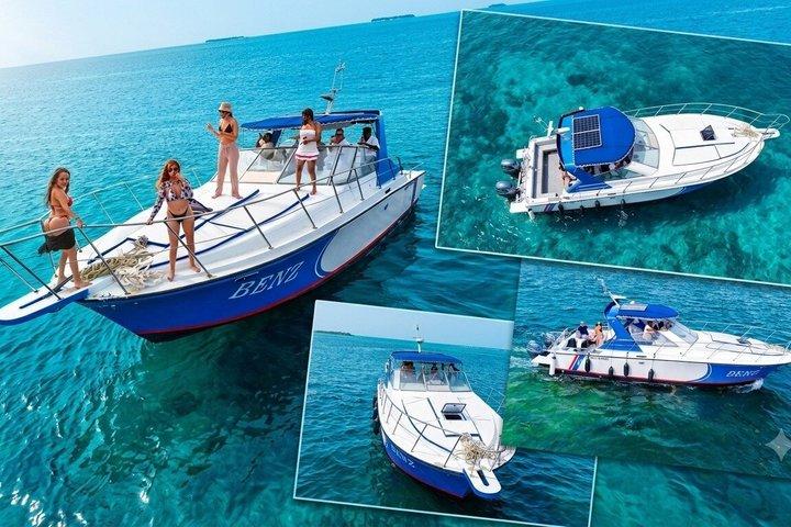Private Yacht Punta Cana Snorkeling, Drinks, Snacks and Bedroom.