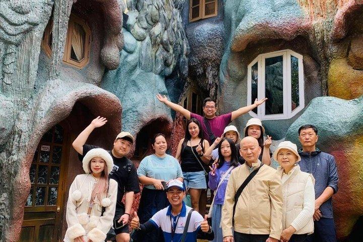 ダラットより:ランビアン山、クレイジーハウス、ダタンラ滝