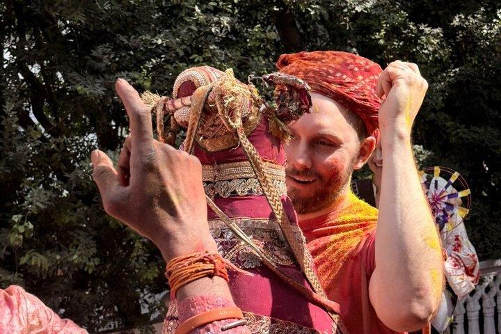 ディギ宮殿ジャイプールでのホリ祭祝賀