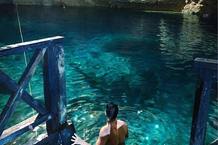 Explore 3 Cenotes & Kaan Luum Lagoon from Cancun