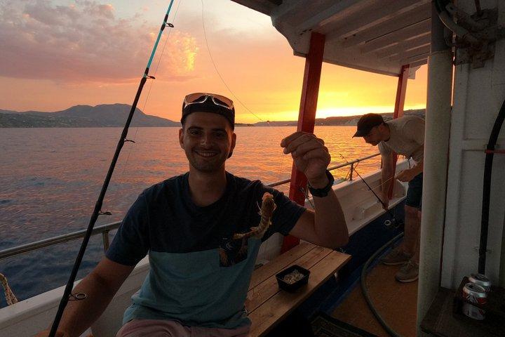 Chania Sunset Rod Fishing Experience