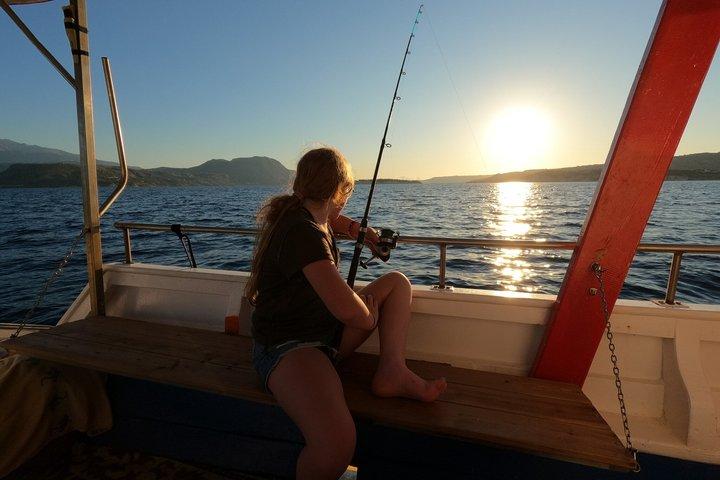 Chania Sunset Rod Fishing Experience