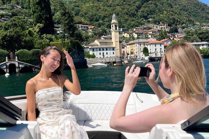 Lake Como: 1h or 4h Tour with Prosecco and photos of the Villas