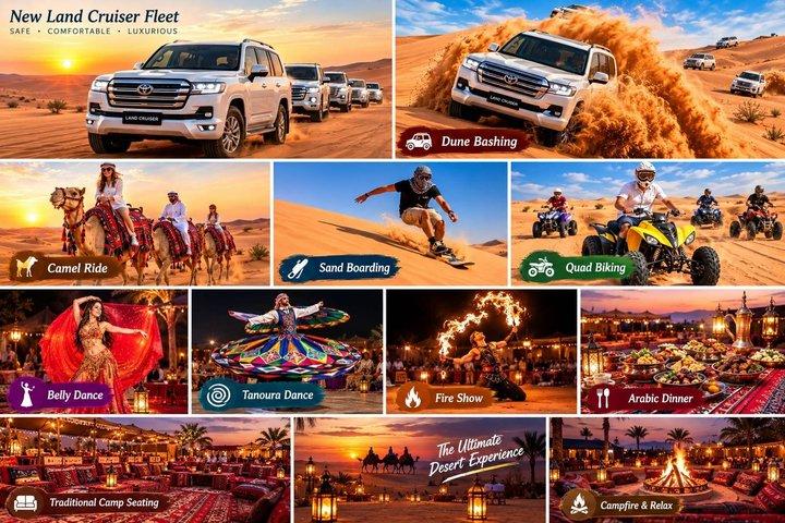 VIP Desert Safari with 30 Minutes Quad Bike & Dinner & Shows