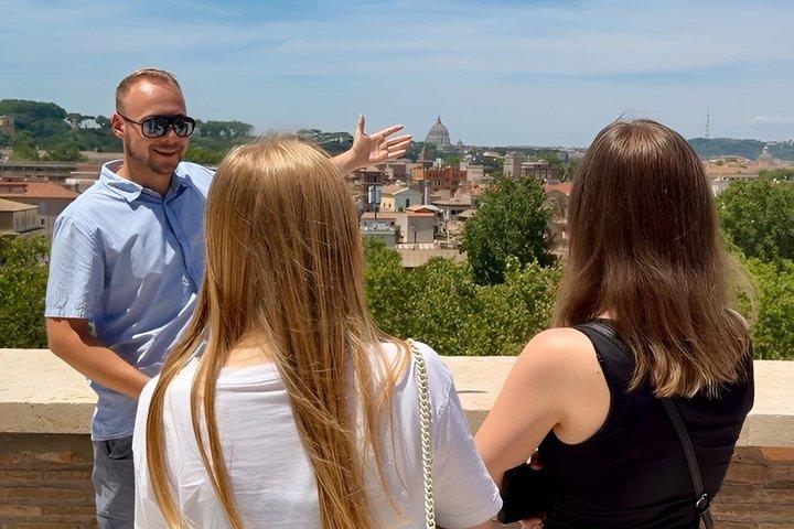 Rome Private Golf Cart Tour with Drinks (accessible Rome)