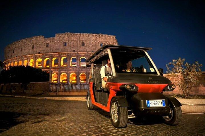 Rome Private Golf Cart Tour with Drinks (accessible Rome)