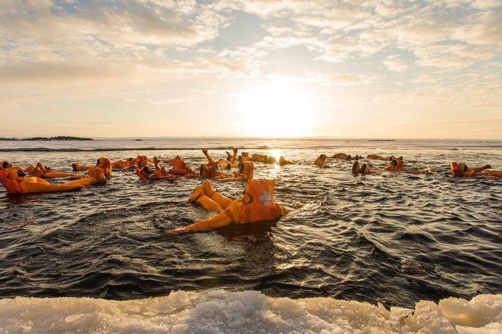 ロヴァニエミ：氷上クルーズと氷浮遊の北極探検