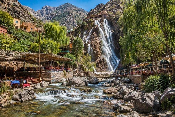 Marrakech Ourika Waterfalls Atlas Mountains and River Lunch