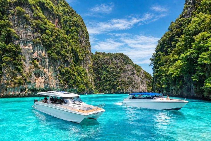 Phi Phi og Maya Bay PREMIUM rejse med speedbåd: Fuld mad og pickup