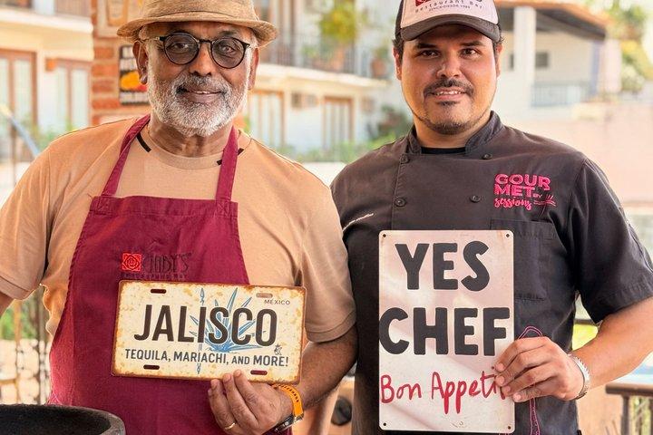 プエルト・バジャルタ市場ツアー、料理教室＆テキーラ試食