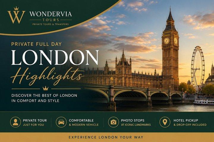 Privat fuld dag London Highlights Tour med Hotel Pickup