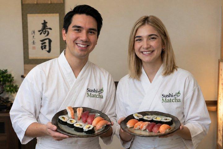 Asakusa Tokyo Sushi Making Class: Whisk Matcha & Unlimited Sake