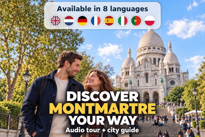 Stadsvandring i Paris Montmartre med ljudguide på 7 språk