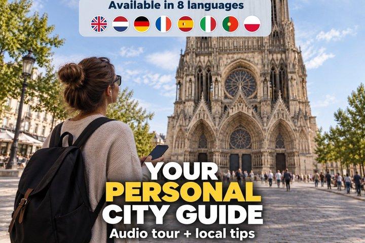 Reims: Caminhada pela cidade com Guia de áudio em 7 idiomas no seu telefone