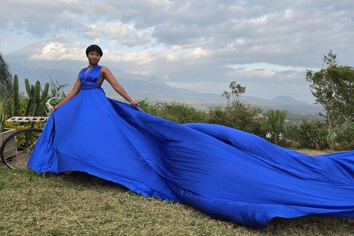 Flying Dresses Photo Shoot Experience in Arusha Tanzania