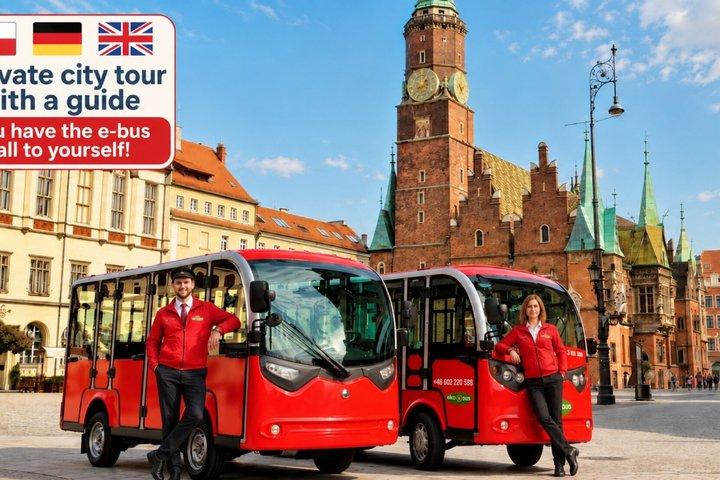 Wroclaw tour with electric bus, 2 h (ENG/GER guide) 5-13 people