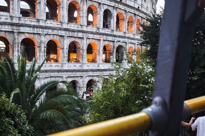 Rome by Night 75 Minute Open Top Panoramic Bus Tour