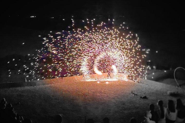 アガファイ砂漠の夕日ディナー、ファイヤーショー、音楽と星空観察